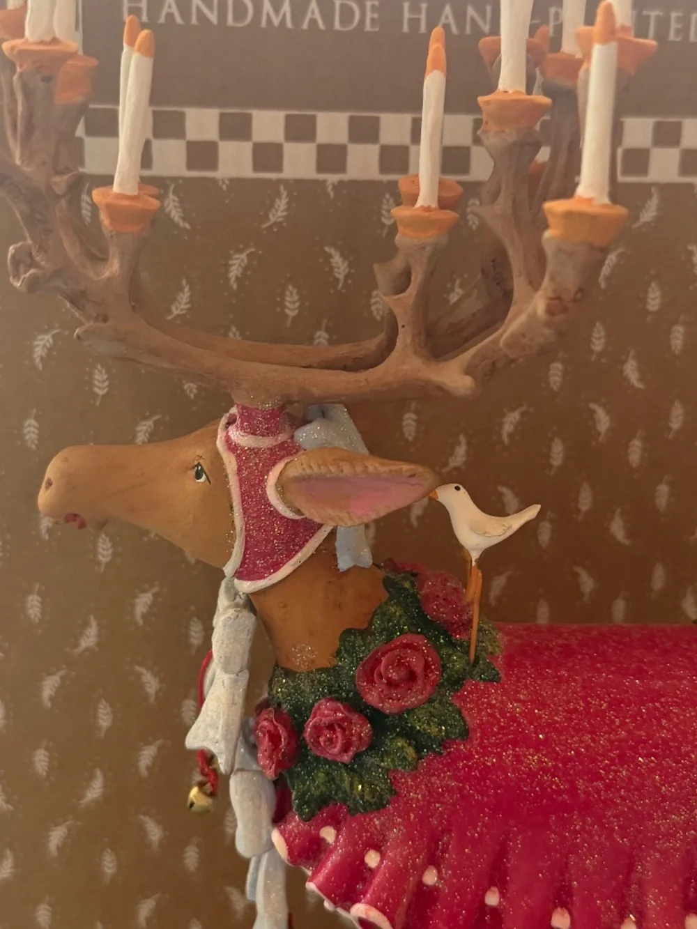 MacKenzie-Childs Patience Brewster Dash Away DONNA Reindeer Figure (LIKE NEW)